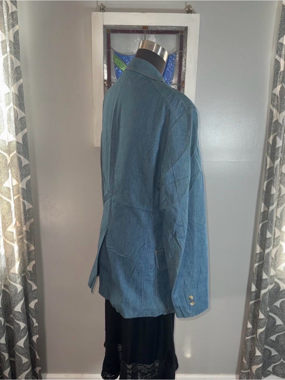 Vintage 70s Levi's Panatela Denim Blazer Jacket 40L Retro Sport Coat - Picture 5 of 8